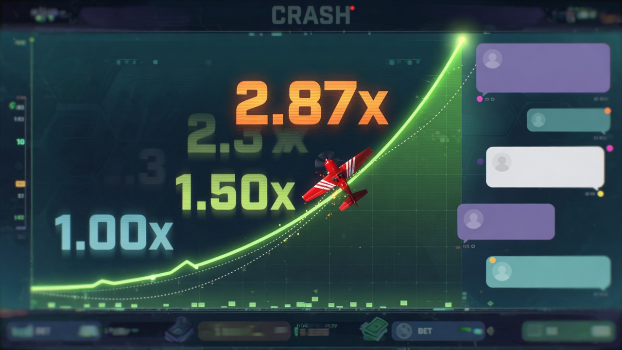 Avión de un juego crash con multiplicador