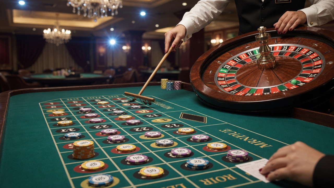 Mesa de ruleta en vivo